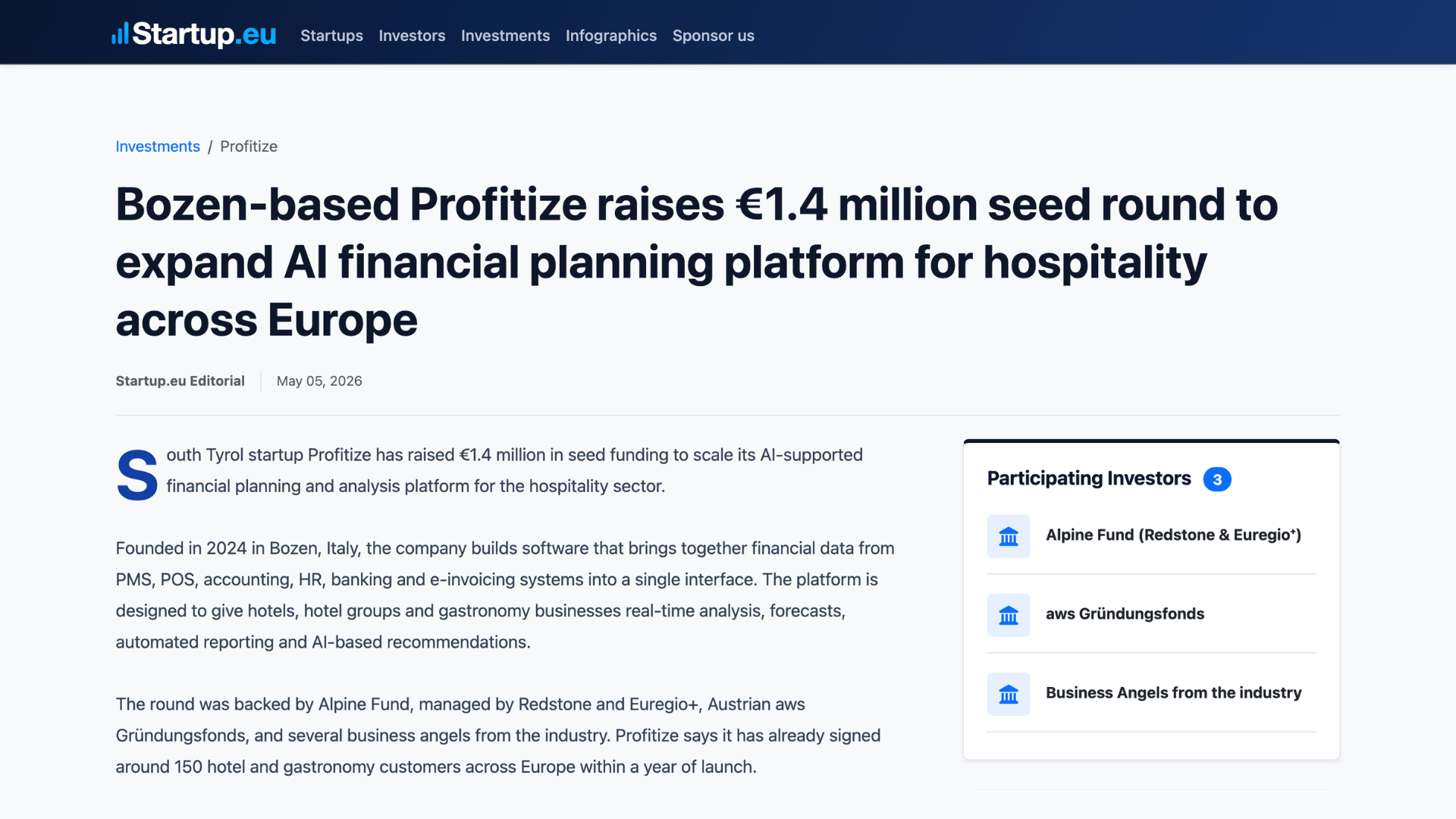 startup eu